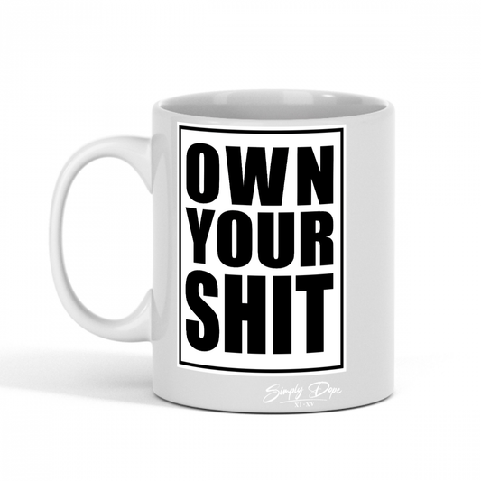 Standard size glossy ceramic mug