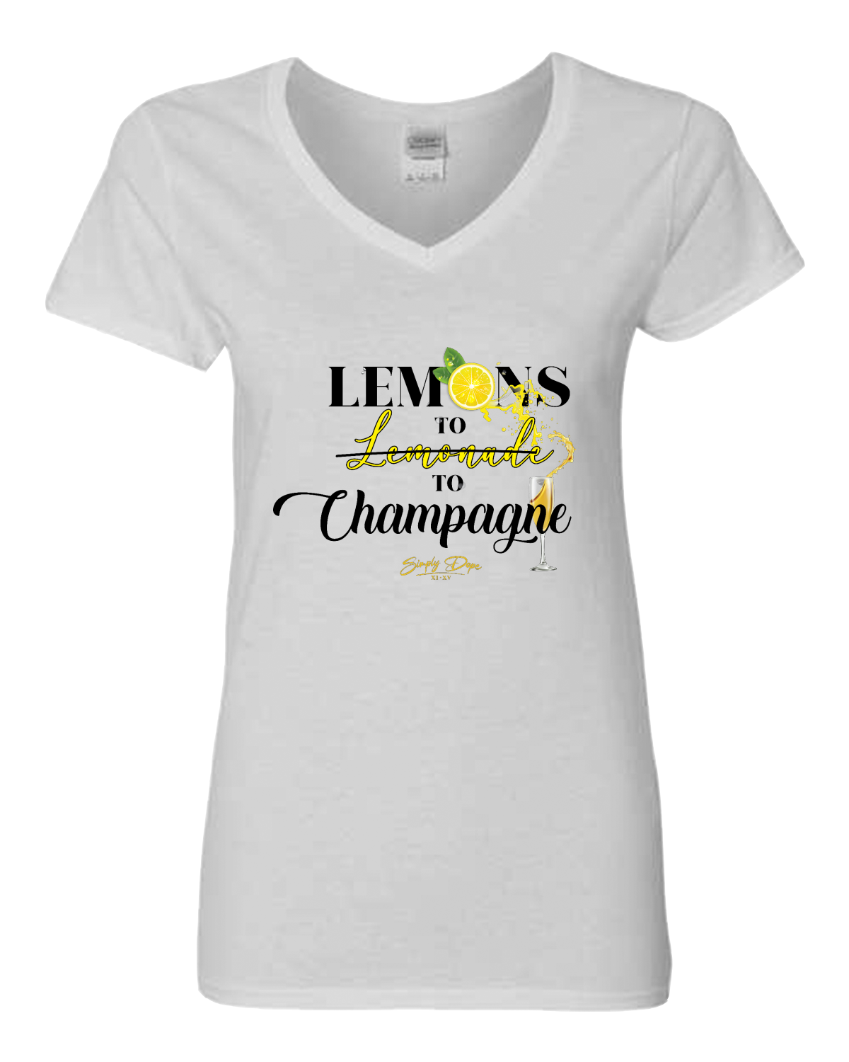 Gildan Heavy Cotton™ Women’s V-Neck T-Shirt | 5V00L