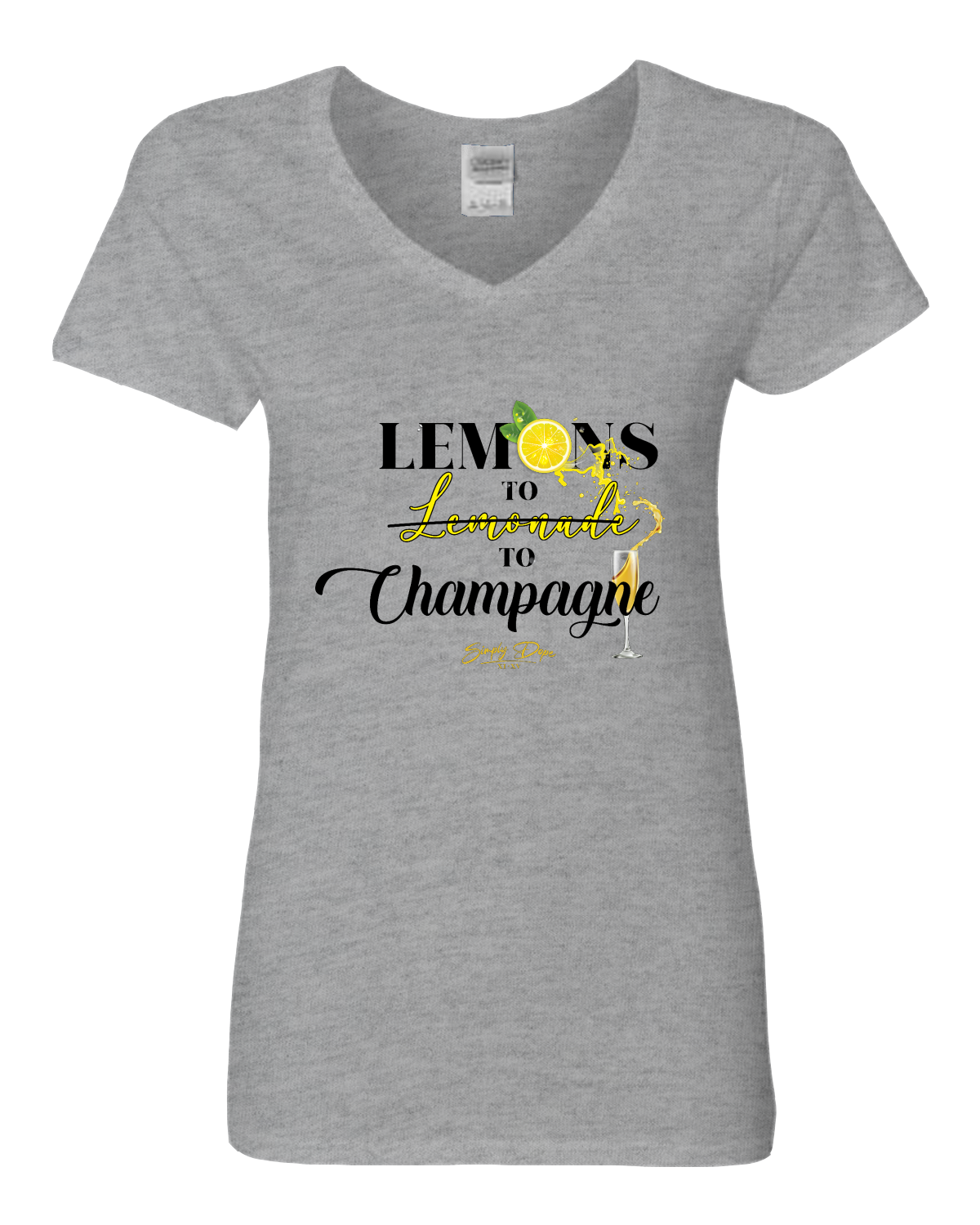Gildan Heavy Cotton™ Women’s V-Neck T-Shirt | 5V00L